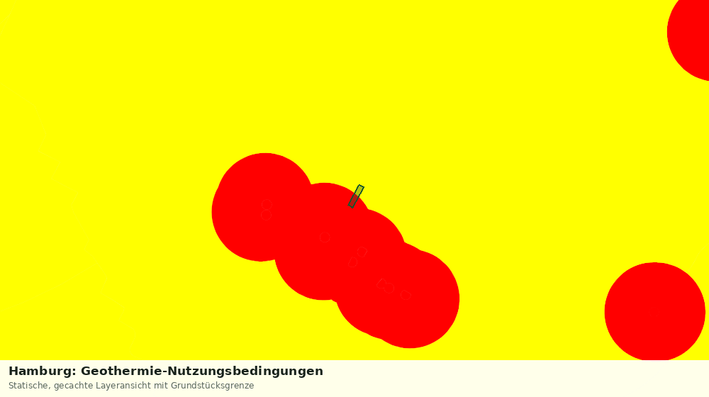 Statische Kartenansicht: Hamburg: Geothermie-Nutzungsbedingungen