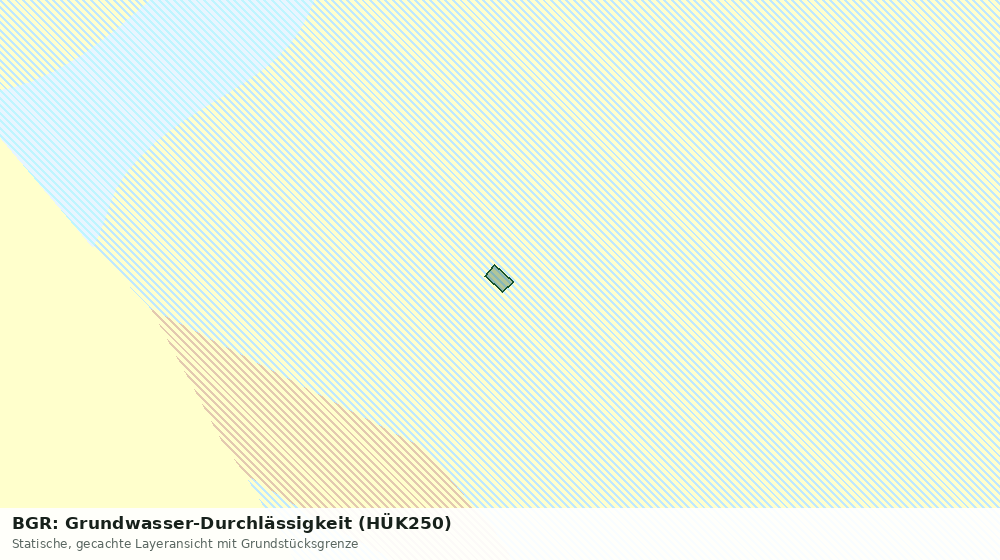 Statische Kartenansicht: BGR: Grundwasser-Durchlässigkeit (HÜK250)