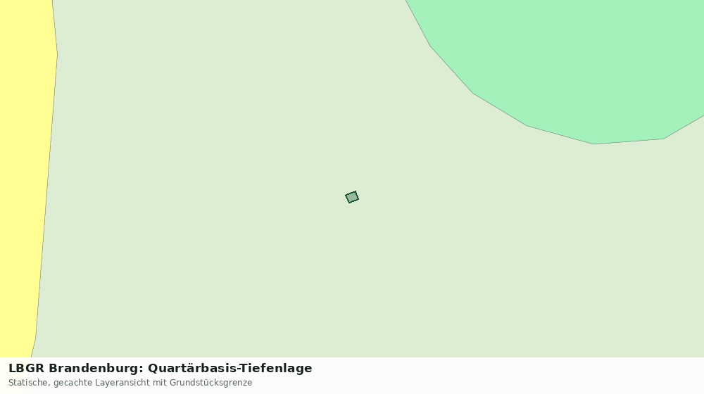 Statische Kartenansicht: LBGR Brandenburg: Quartärbasis-Tiefenlage