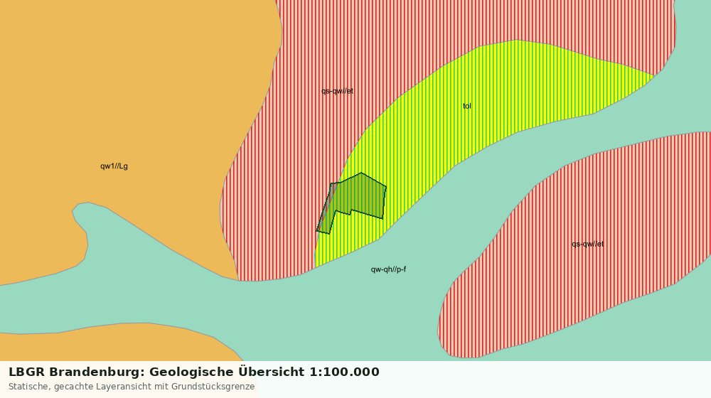 Statische Kartenansicht: LBGR Brandenburg: Geologische Übersicht 1:100.000