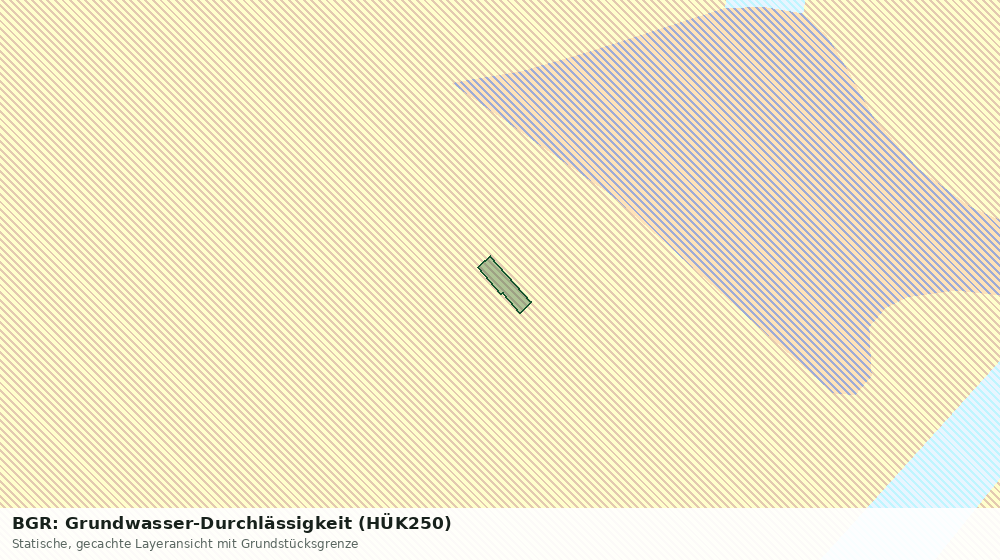 Statische Kartenansicht: BGR: Grundwasser-Durchlässigkeit (HÜK250)