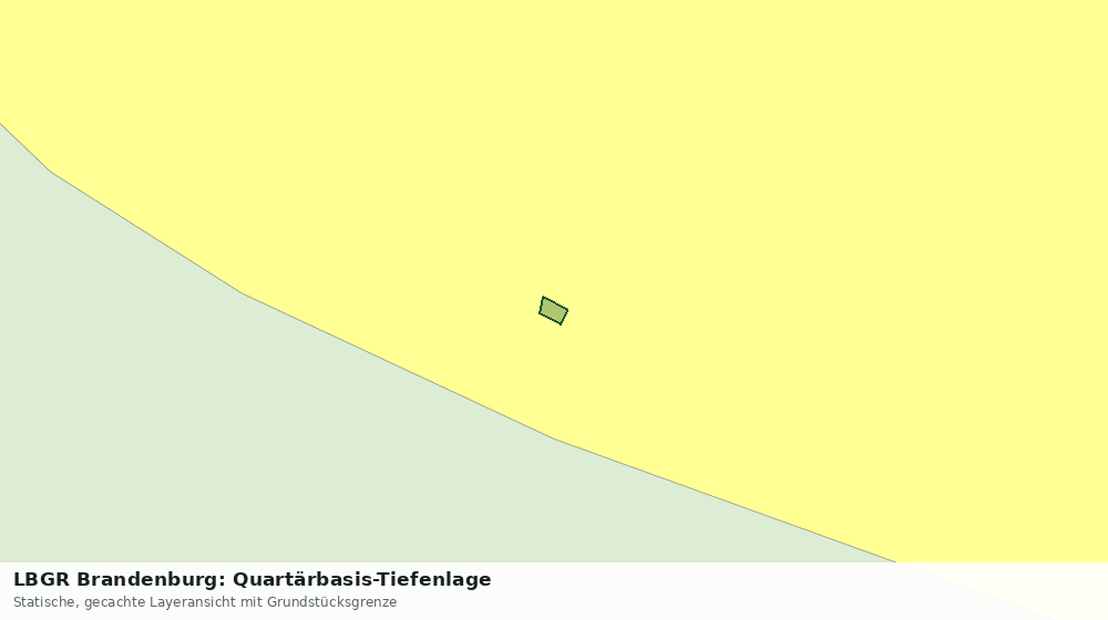 Statische Kartenansicht: LBGR Brandenburg: Quartärbasis-Tiefenlage