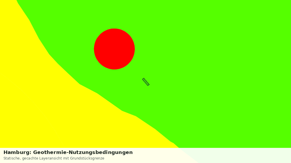 Statische Kartenansicht: Hamburg: Geothermie-Nutzungsbedingungen