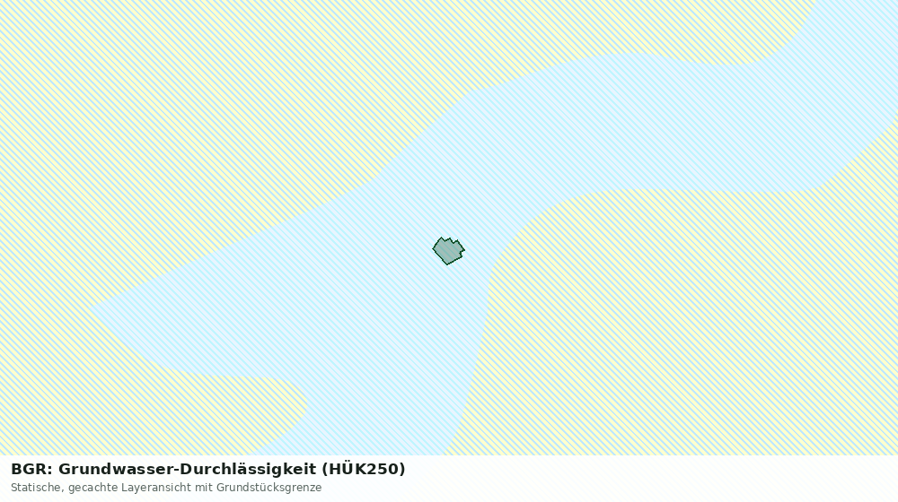 Statische Kartenansicht: BGR: Grundwasser-Durchlässigkeit (HÜK250)