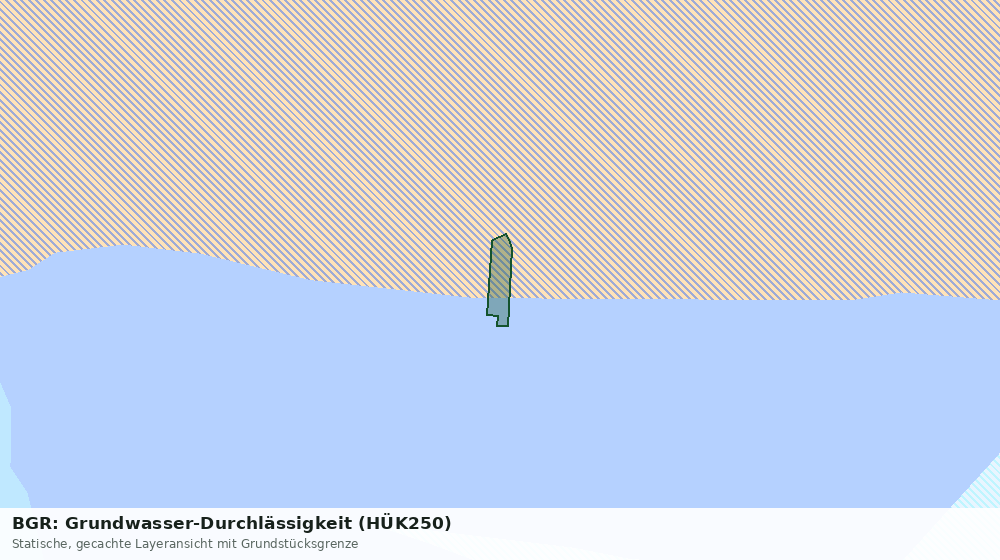 Statische Kartenansicht: BGR: Grundwasser-Durchlässigkeit (HÜK250)