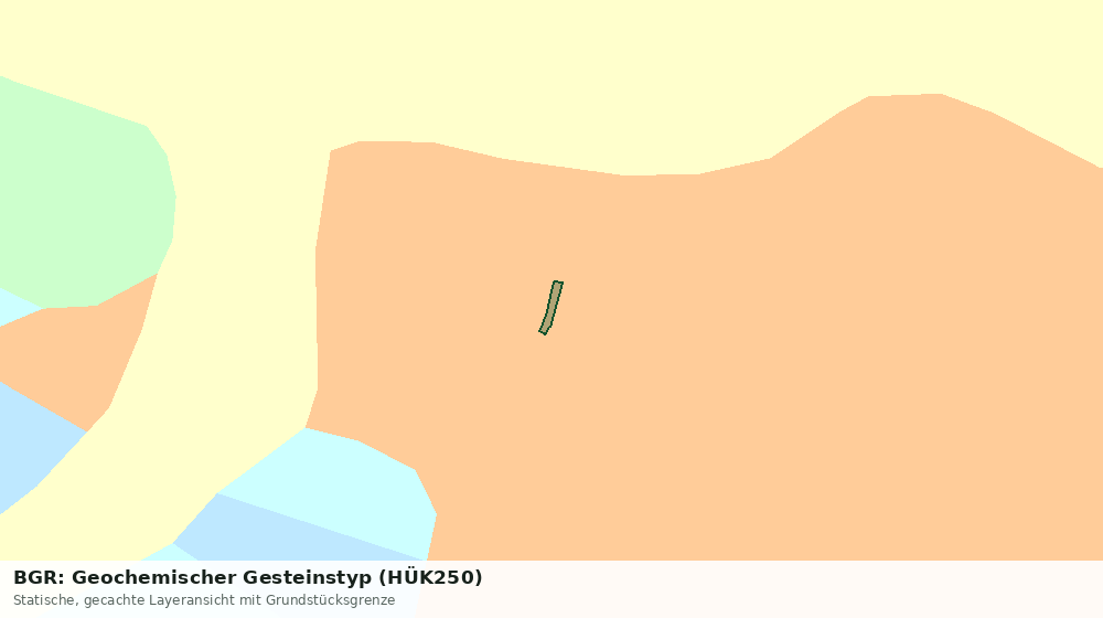 Statische Kartenansicht: BGR: Geochemischer Gesteinstyp (HÜK250)