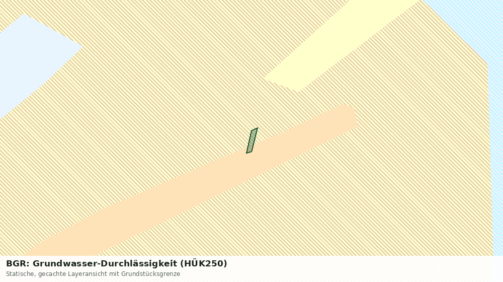 Statische Kartenansicht: BGR: Grundwasser-Durchlässigkeit (HÜK250)