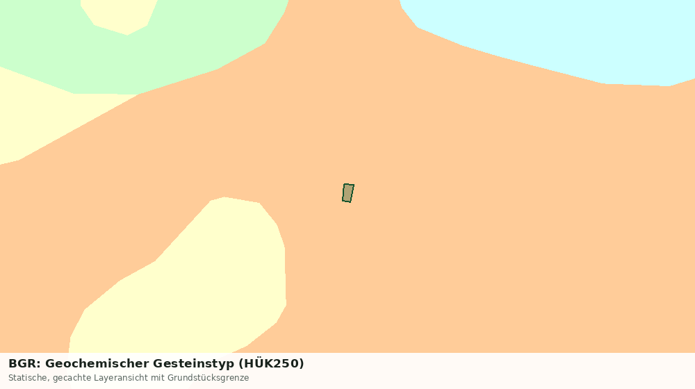 Statische Kartenansicht: BGR: Geochemischer Gesteinstyp (HÜK250)