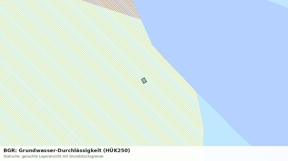 Statische Kartenansicht: BGR: Grundwasser-Durchlässigkeit (HÜK250)