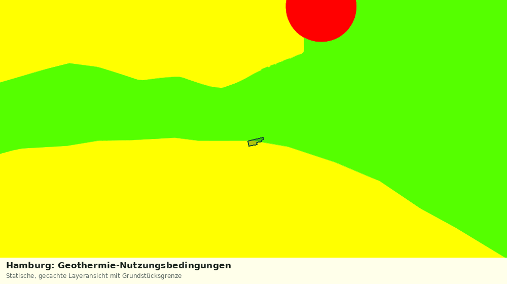 Statische Kartenansicht: Hamburg: Geothermie-Nutzungsbedingungen