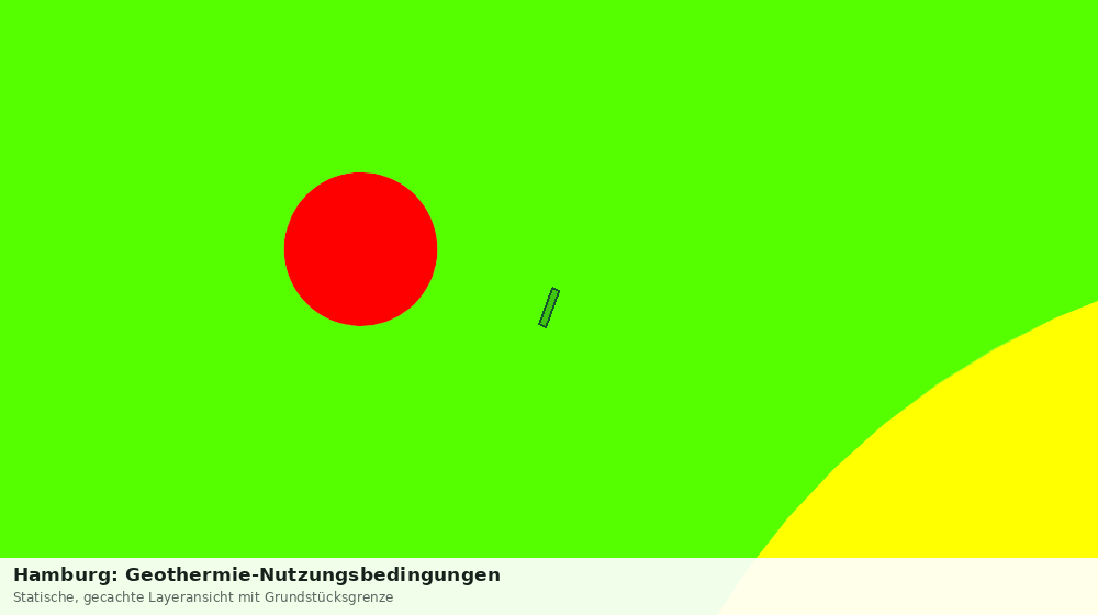 Statische Kartenansicht: Hamburg: Geothermie-Nutzungsbedingungen
