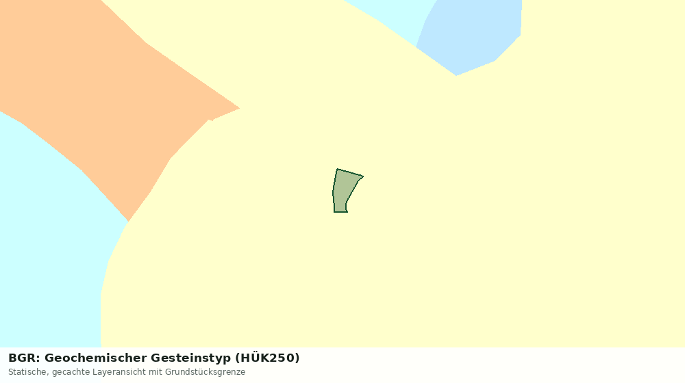 Statische Kartenansicht: BGR: Geochemischer Gesteinstyp (HÜK250)