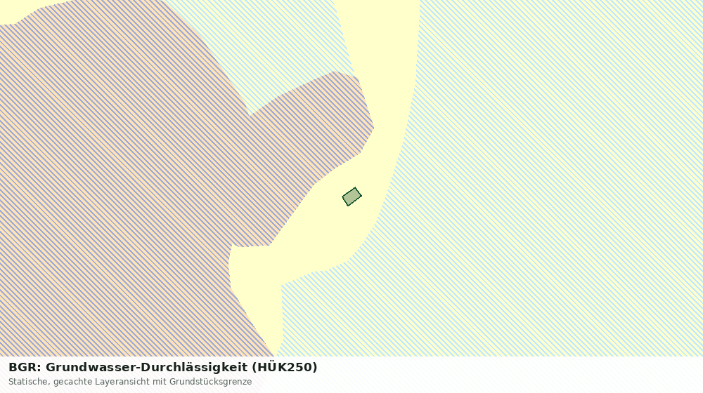 Statische Kartenansicht: BGR: Grundwasser-Durchlässigkeit (HÜK250)