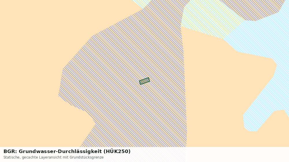 Statische Kartenansicht: BGR: Grundwasser-Durchlässigkeit (HÜK250)