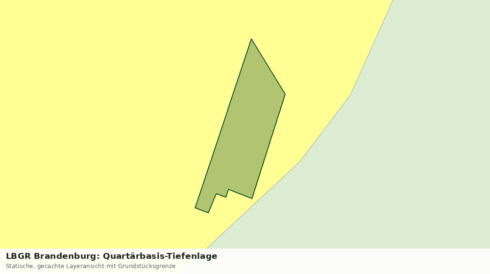 Statische Kartenansicht: LBGR Brandenburg: Quartärbasis-Tiefenlage