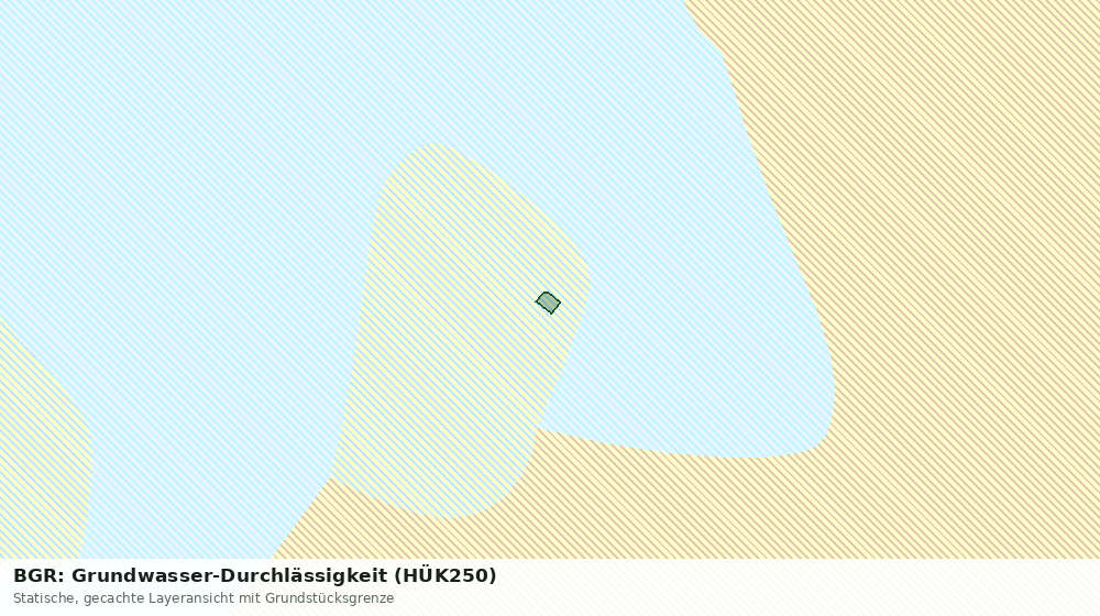 Statische Kartenansicht: BGR: Grundwasser-Durchlässigkeit (HÜK250)