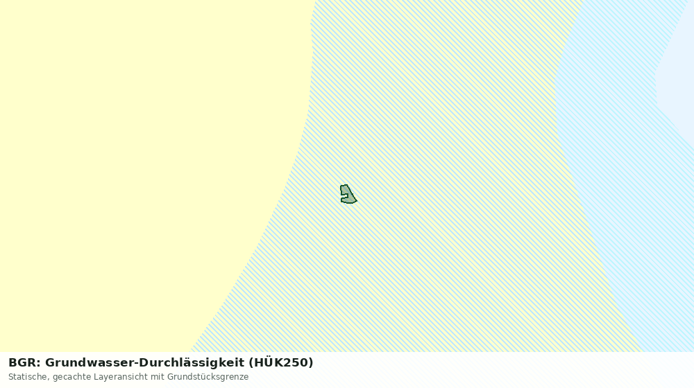 Statische Kartenansicht: BGR: Grundwasser-Durchlässigkeit (HÜK250)