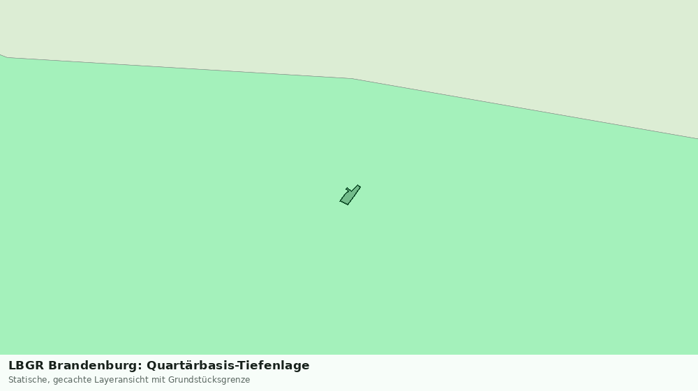 Statische Kartenansicht: LBGR Brandenburg: Quartärbasis-Tiefenlage