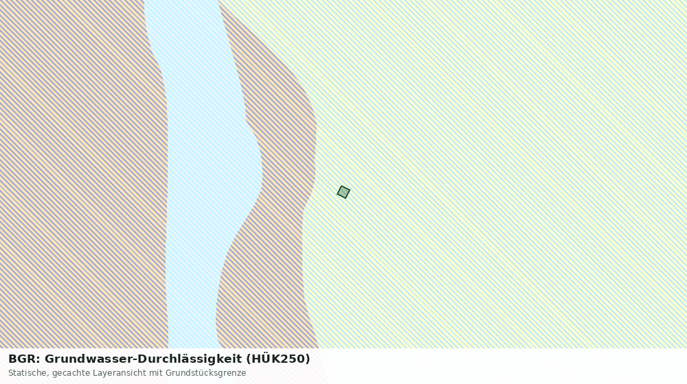 Statische Kartenansicht: BGR: Grundwasser-Durchlässigkeit (HÜK250)