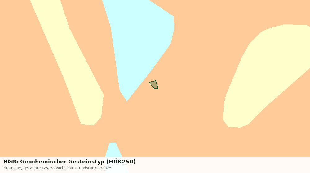 Statische Kartenansicht: BGR: Geochemischer Gesteinstyp (HÜK250)