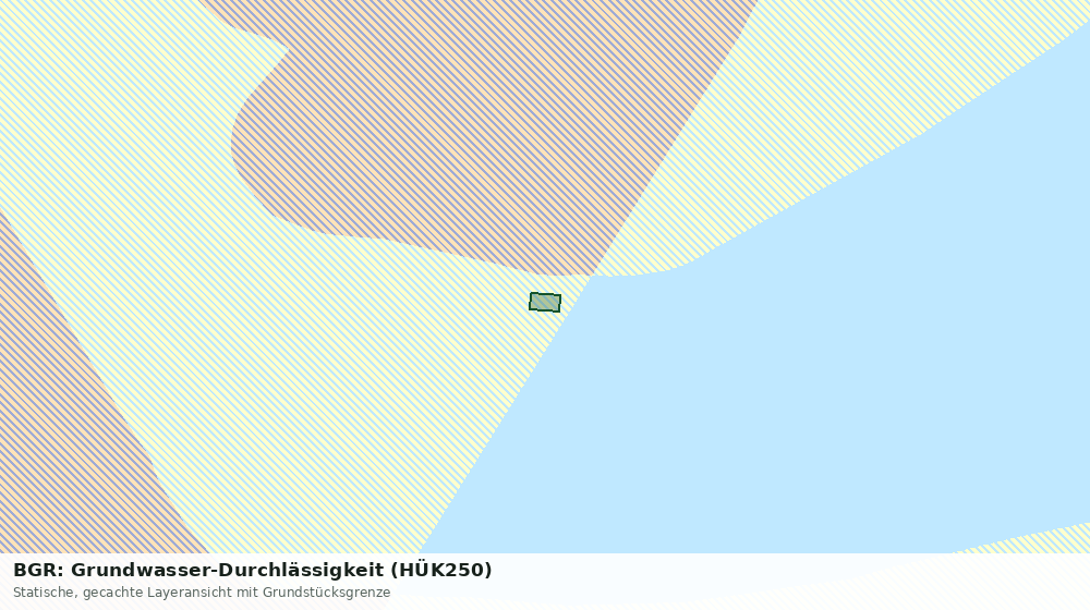 Statische Kartenansicht: BGR: Grundwasser-Durchlässigkeit (HÜK250)