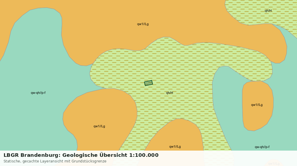 Statische Kartenansicht: LBGR Brandenburg: Geologische Übersicht 1:100.000