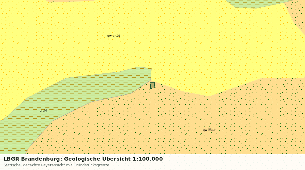 Statische Kartenansicht: LBGR Brandenburg: Geologische Übersicht 1:100.000