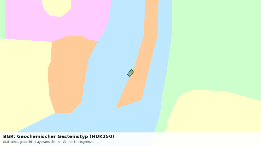 Statische Kartenansicht: BGR: Geochemischer Gesteinstyp (HÜK250)