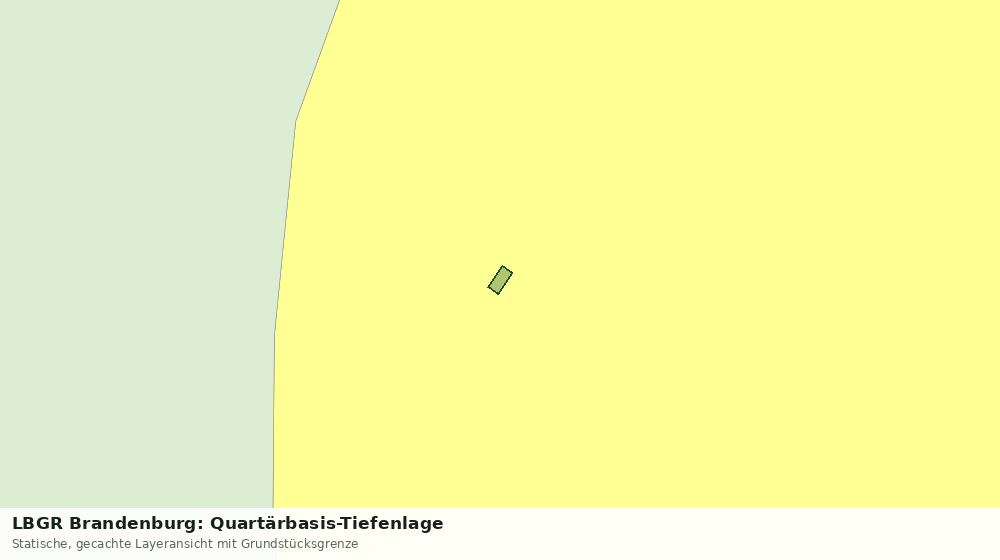 Statische Kartenansicht: LBGR Brandenburg: Quartärbasis-Tiefenlage