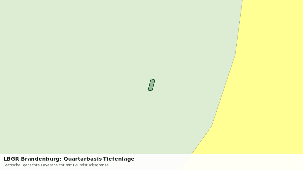 Statische Kartenansicht: LBGR Brandenburg: Quartärbasis-Tiefenlage