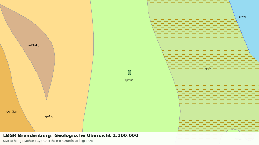 Statische Kartenansicht: LBGR Brandenburg: Geologische Übersicht 1:100.000