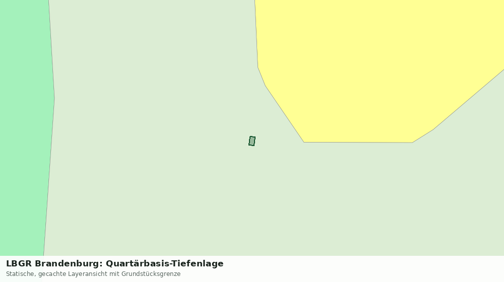 Statische Kartenansicht: LBGR Brandenburg: Quartärbasis-Tiefenlage