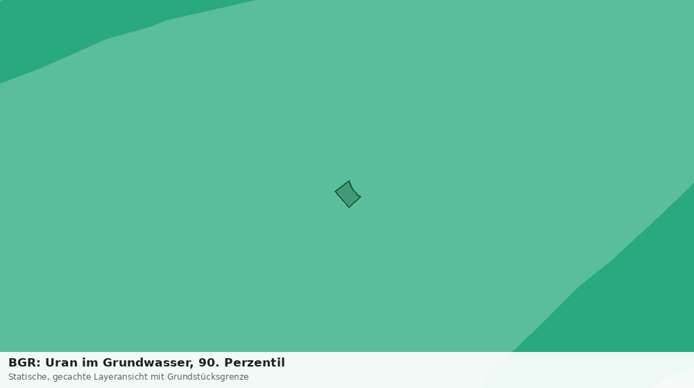Statische Kartenansicht: BGR: Uran im Grundwasser, 90. Perzentil