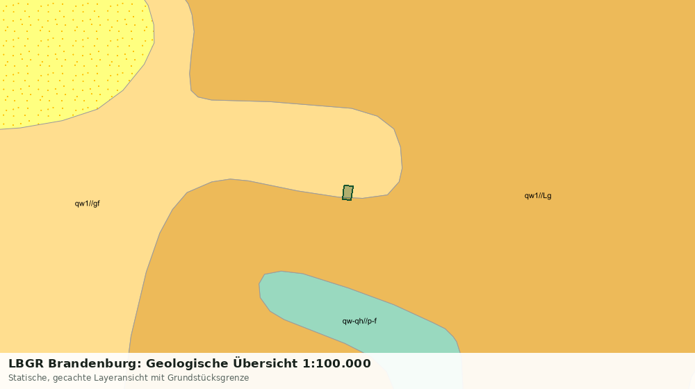 Statische Kartenansicht: LBGR Brandenburg: Geologische Übersicht 1:100.000