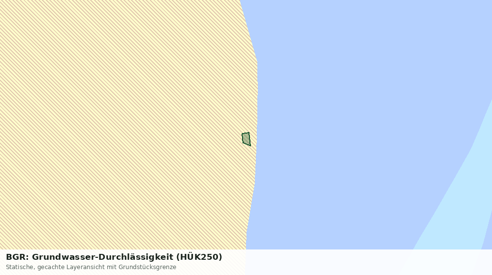 Statische Kartenansicht: BGR: Grundwasser-Durchlässigkeit (HÜK250)