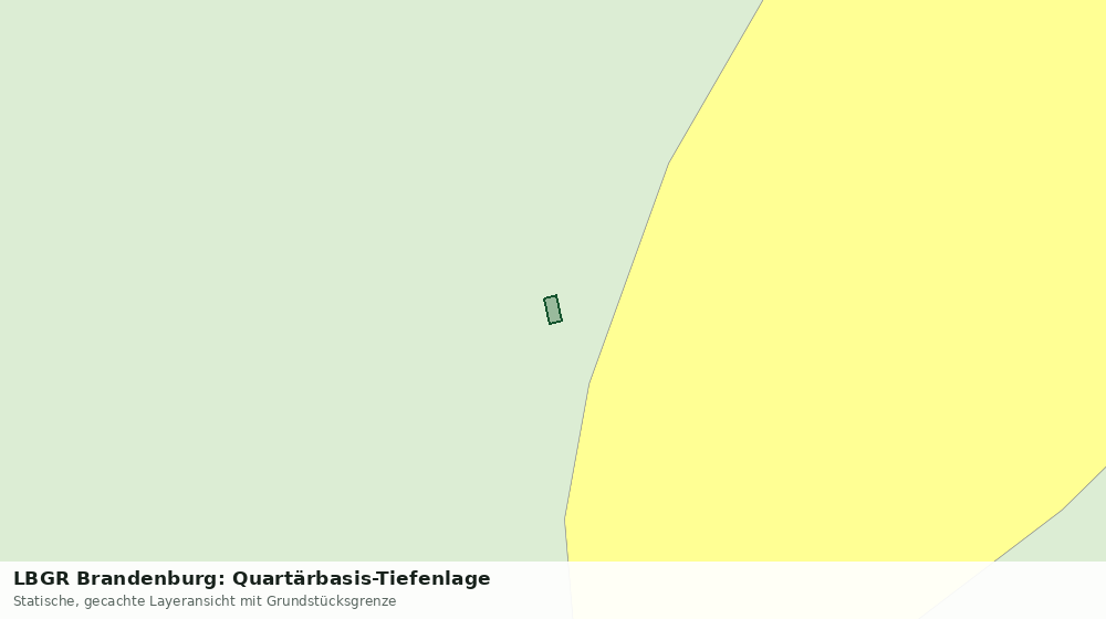 Statische Kartenansicht: LBGR Brandenburg: Quartärbasis-Tiefenlage