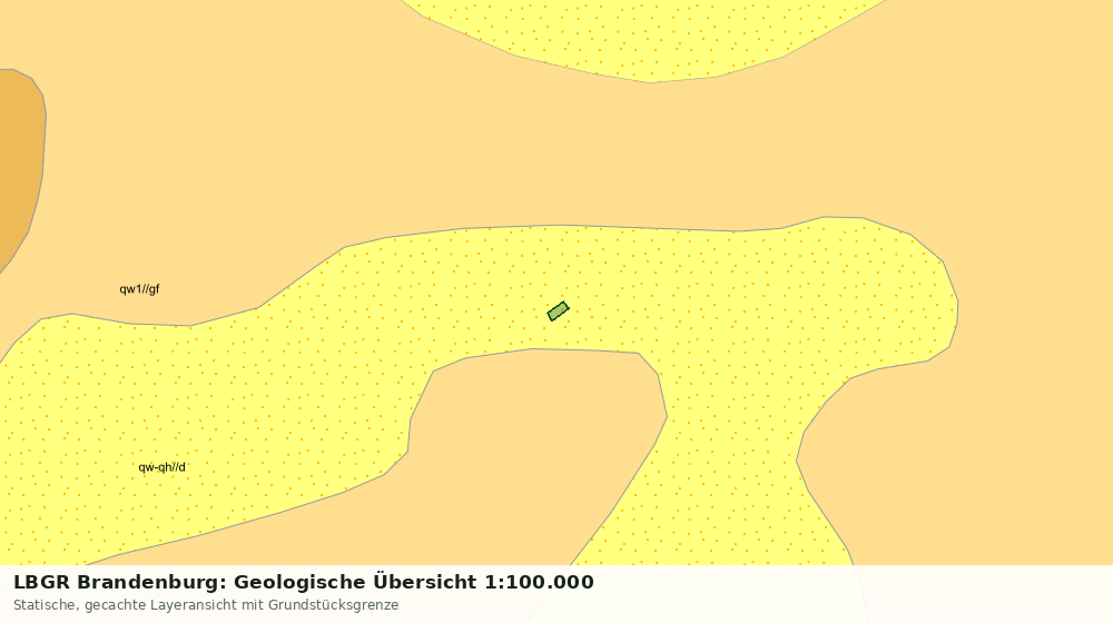 Statische Kartenansicht: LBGR Brandenburg: Geologische Übersicht 1:100.000