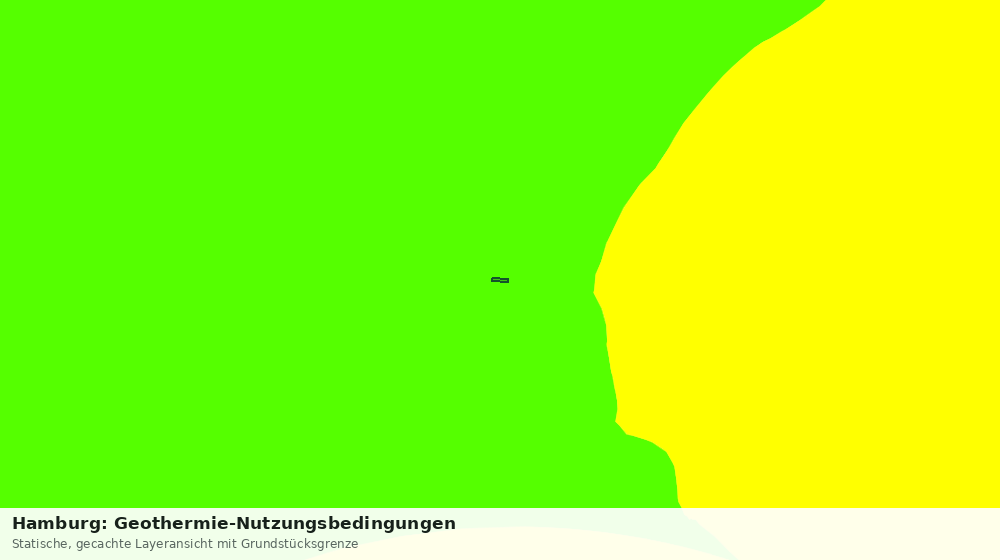 Statische Kartenansicht: Hamburg: Geothermie-Nutzungsbedingungen