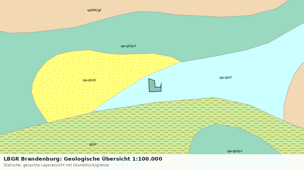 Statische Kartenansicht: LBGR Brandenburg: Geologische Übersicht 1:100.000
