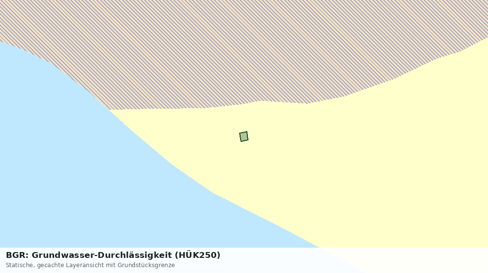 Statische Kartenansicht: BGR: Grundwasser-Durchlässigkeit (HÜK250)