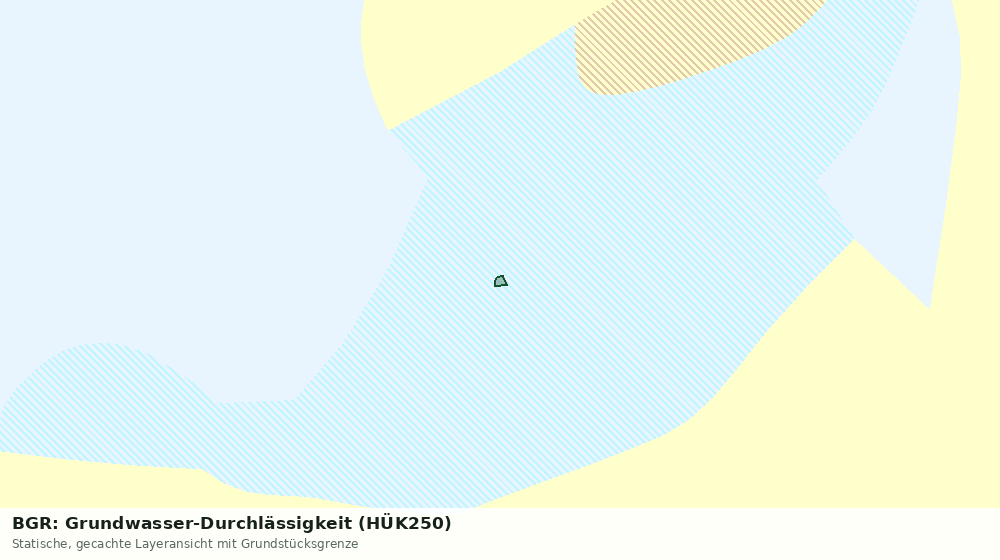 Statische Kartenansicht: BGR: Grundwasser-Durchlässigkeit (HÜK250)