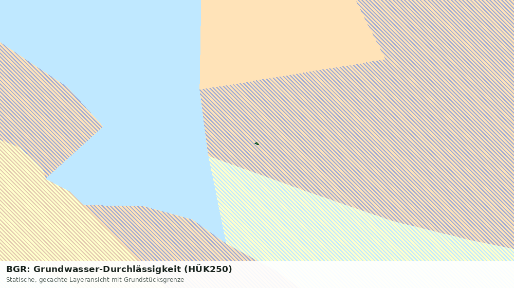Statische Kartenansicht: BGR: Grundwasser-Durchlässigkeit (HÜK250)