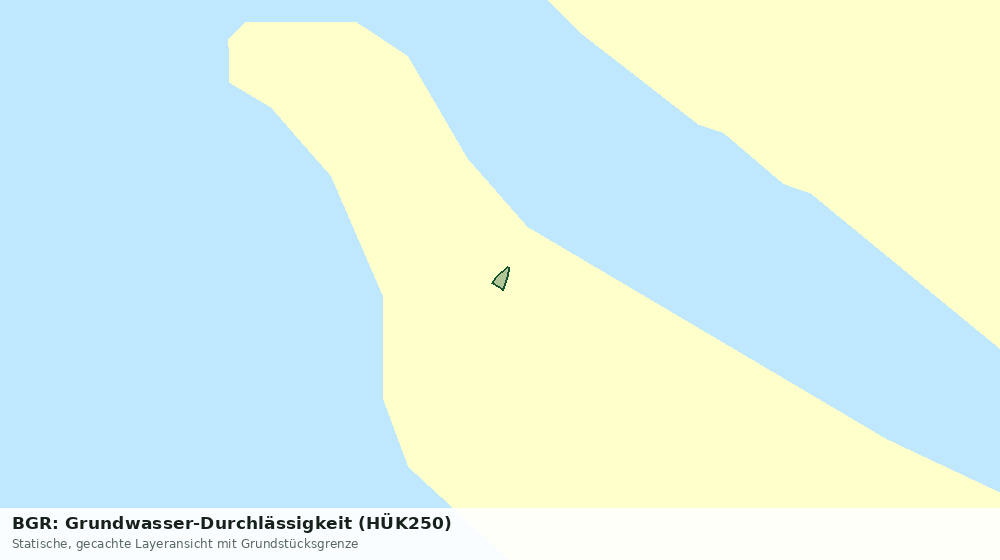 Statische Kartenansicht: BGR: Grundwasser-Durchlässigkeit (HÜK250)