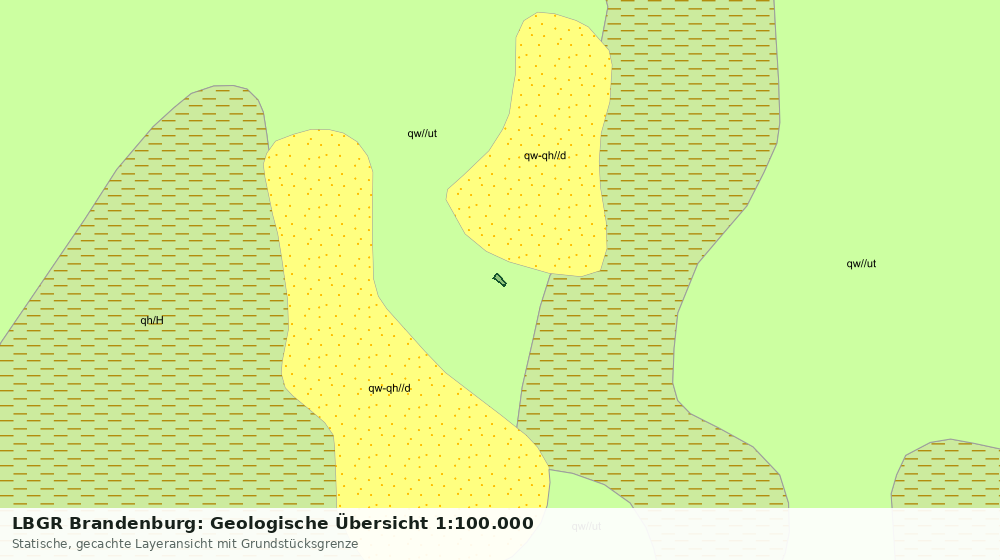 Statische Kartenansicht: LBGR Brandenburg: Geologische Übersicht 1:100.000