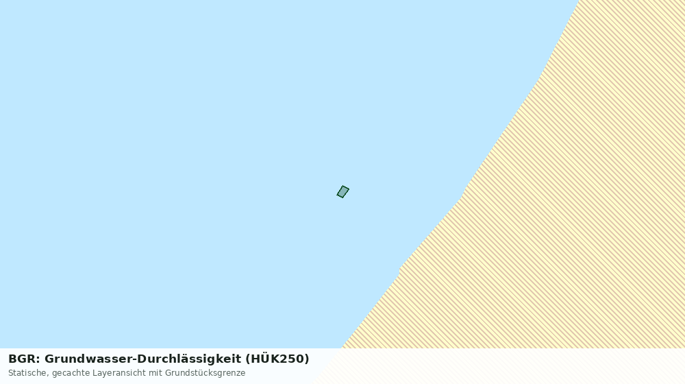 Statische Kartenansicht: BGR: Grundwasser-Durchlässigkeit (HÜK250)