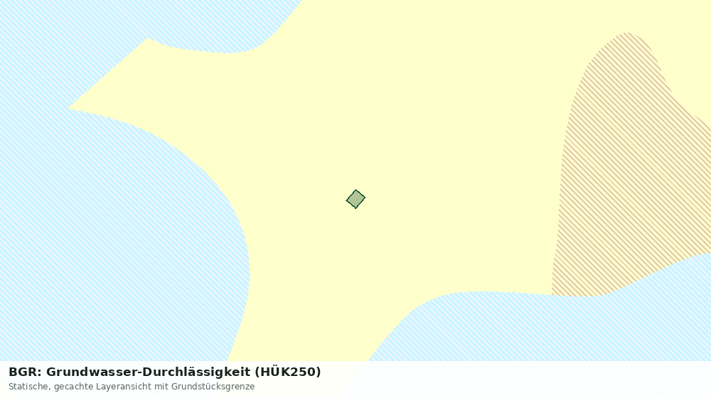 Statische Kartenansicht: BGR: Grundwasser-Durchlässigkeit (HÜK250)
