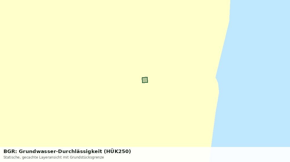 Statische Kartenansicht: BGR: Grundwasser-Durchlässigkeit (HÜK250)
