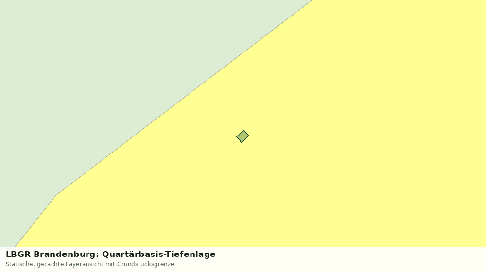 Statische Kartenansicht: LBGR Brandenburg: Quartärbasis-Tiefenlage