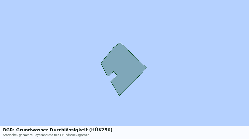 Statische Kartenansicht: BGR: Grundwasser-Durchlässigkeit (HÜK250)