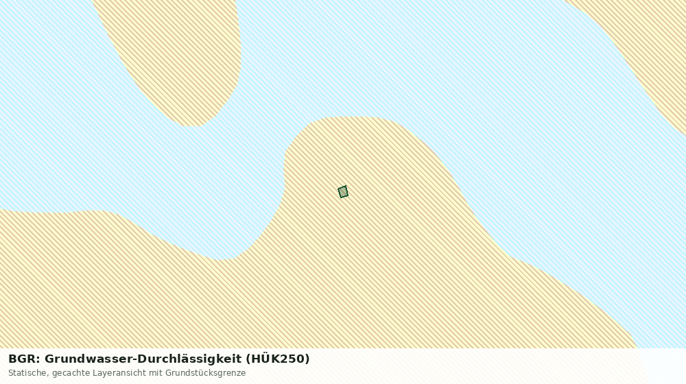 Statische Kartenansicht: BGR: Grundwasser-Durchlässigkeit (HÜK250)
